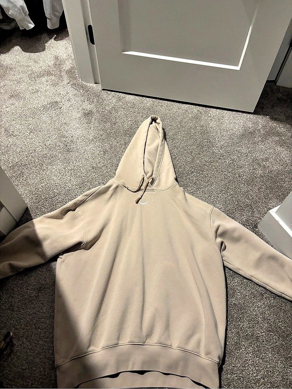 Nike Sportswear Club Fleece Pullover Hoodie Beige